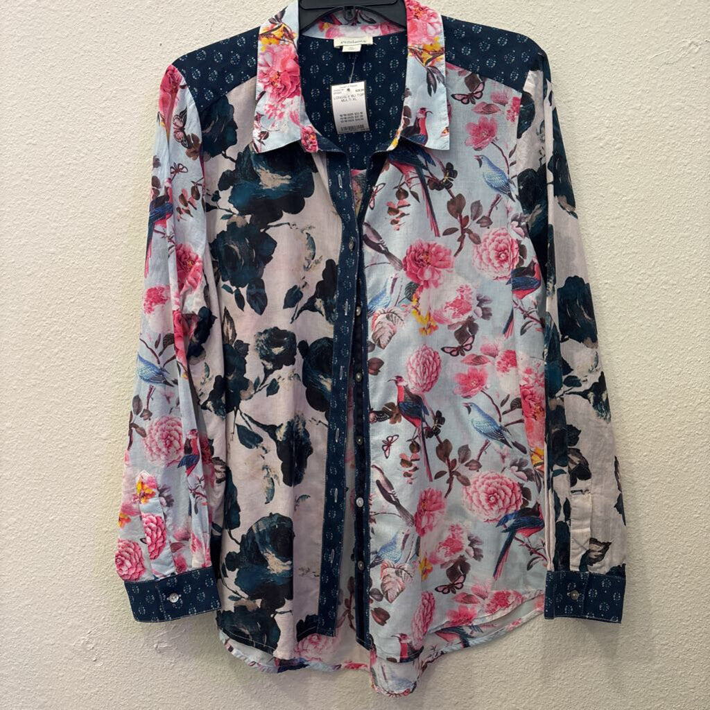 SUNDANCE,LONGSLV BU TOP,MULTI,XL