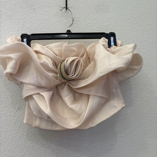 TRANALI,FLORAL TUBE TOP ,IVORY ,S