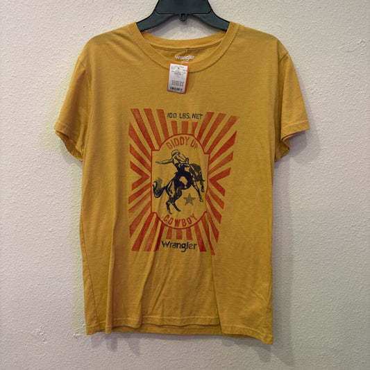 WRANGLER,SHORTSLV TOP,YELLOW,S