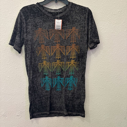 SHORTSLV TOP,GRAY,S