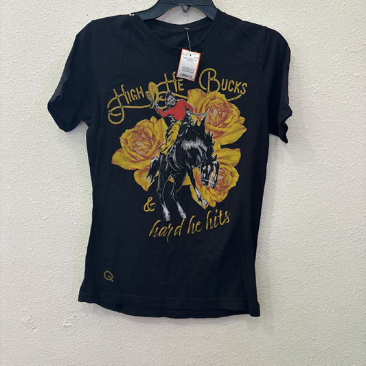 RODEO QUINCY,SHORTSLV TOP,BLK,M