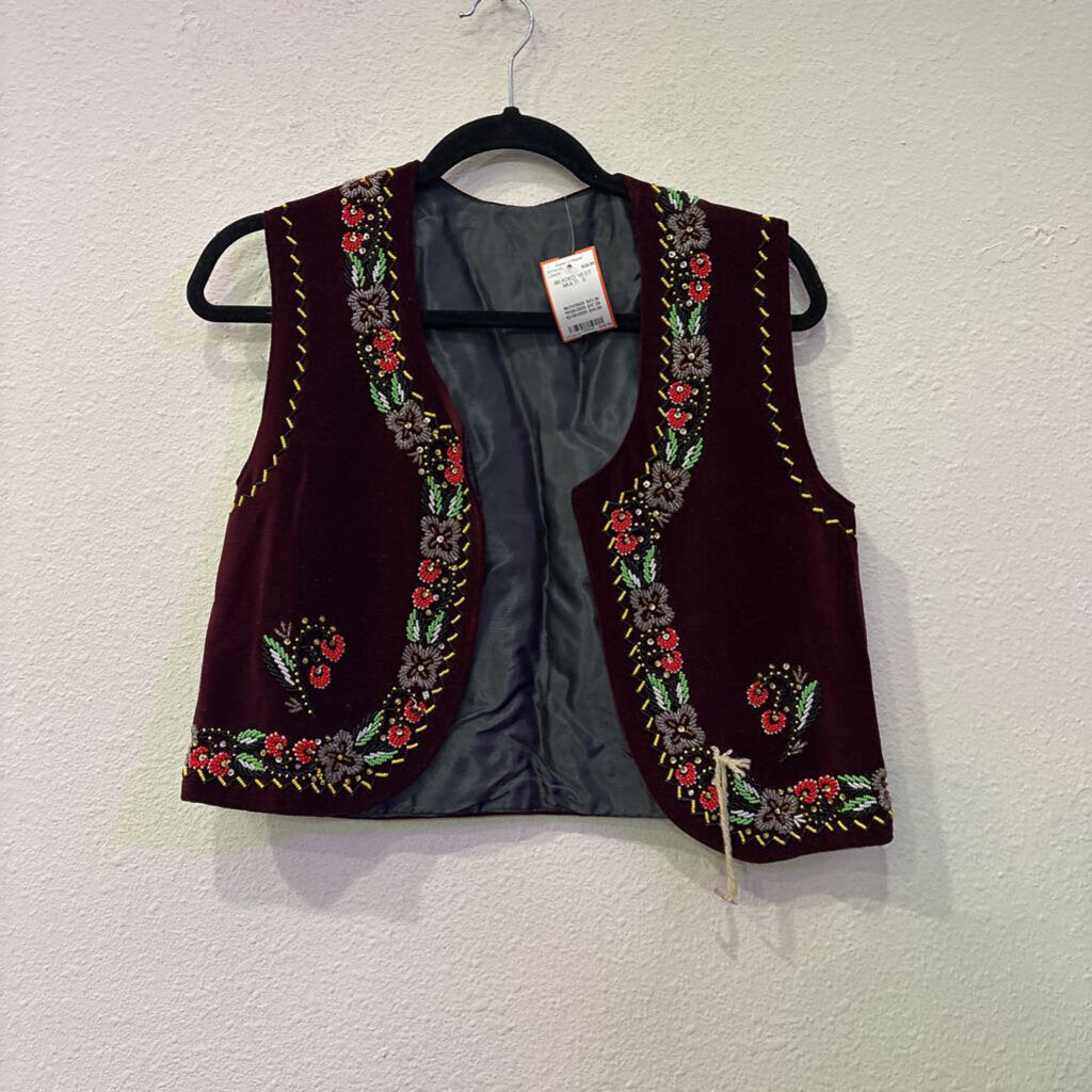 NO LABEL,BEADED VEST,MULTI ,S