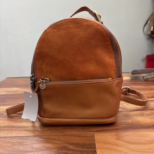 HOBO,LEATHER BACKPACK PURSE ,BROWN