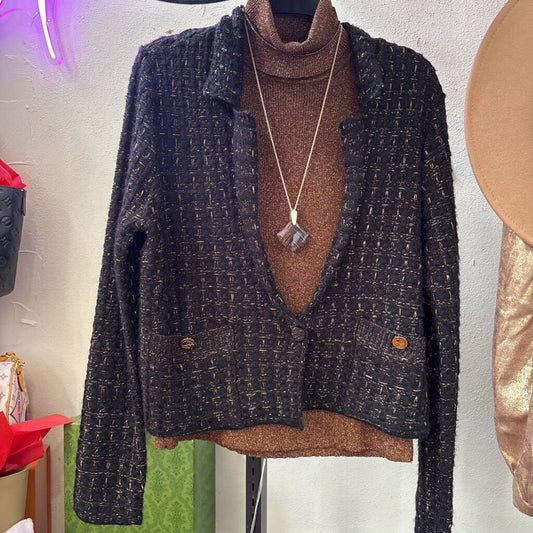 DRAPER JAMES,SPARLE THREAD JACKET ,BLK,M