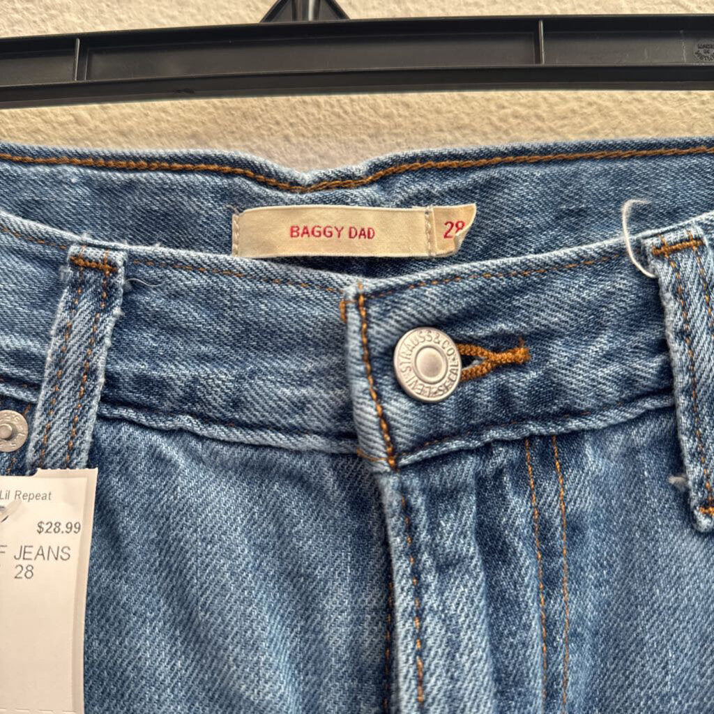 LEVI,DENIM BF JEANS ,BLUE ,28