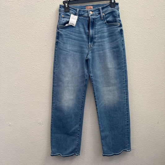 MOTHER,DENIM ANKLE STRAIGHT LEG JEANS ,BLUE ,26