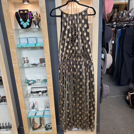 SUNDAY IN BROOKLYN,NWT SHIMMER DRESS ,GOLD/BLK,1X