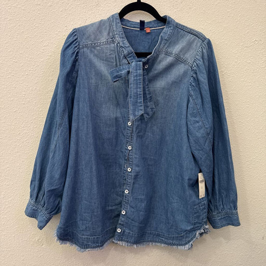 PILCRO,DENIM TOP ,BLUE,XL