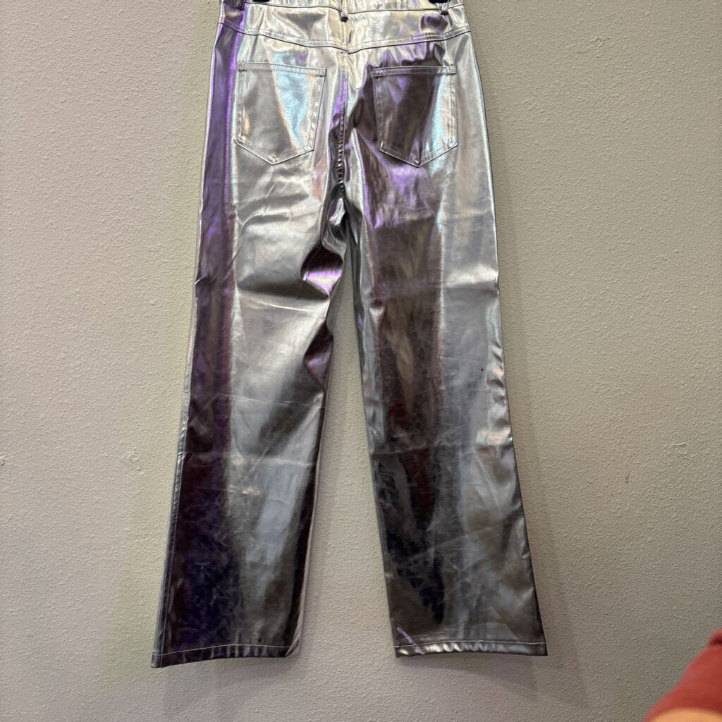 ALTERED STATE,STRAIGHT SHIMMER PANT ,SILVER ,M