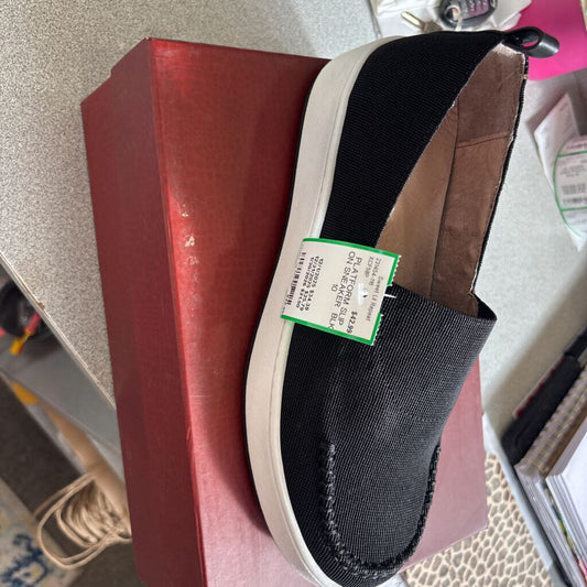 DONALD PLINER,PLATFORM SLIP ON SNEAKER ,BLK,10