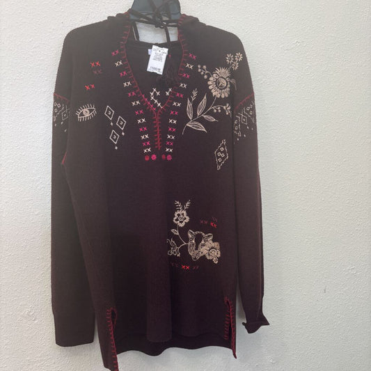 JOHNNY WAS,BIYA JWLA HOODED PULLOVER CASHMERE SWEATER, XL