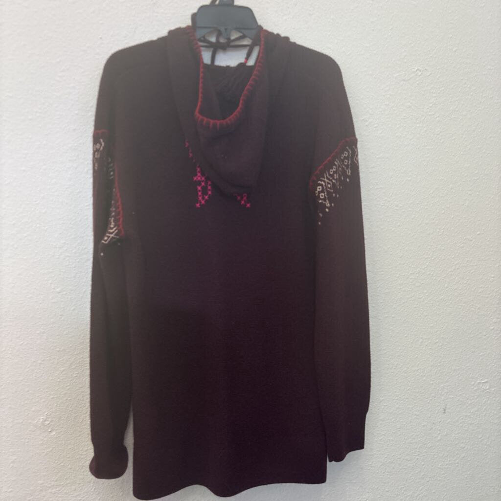 JOHNNY WAS,BIYA JWLA HOODED PULLOVER CASHMERE SWEATER, XL