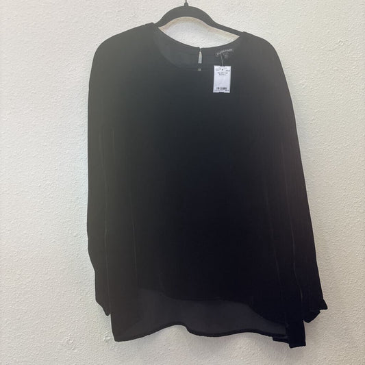 EILEEN FISHER,VELVET TOP,BLACK,L