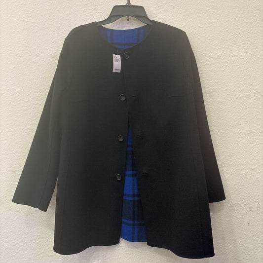 REVERSIBLE COLLARLESS ,BLUE/BLK ,XL