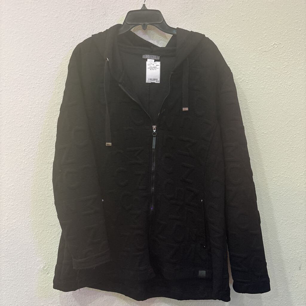 DOLCEZZA HOODED JACKET,BLACK,XL
