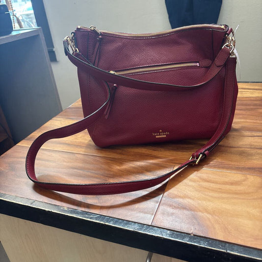 PEBBLE GRAIN ZIP ZIP SACHEL ,BURGANDY