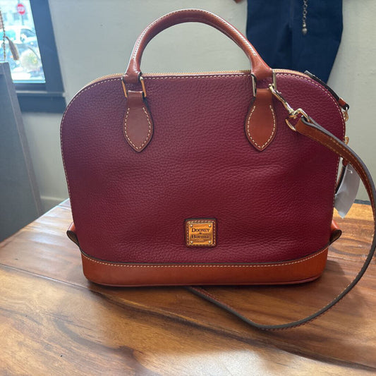 COBBLE HILL TEAGSAN LEATHER ,BURGANDY