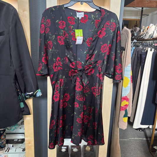 CAMI NYC,NWT SILK MINI DRESS,ROSE ,M