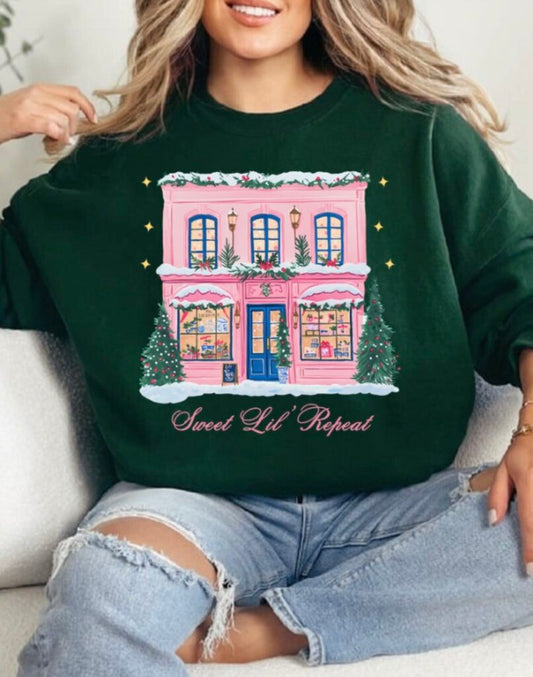 GILDAN,SLR HOLIDAY CREWNECK SWEATER ,Green,M