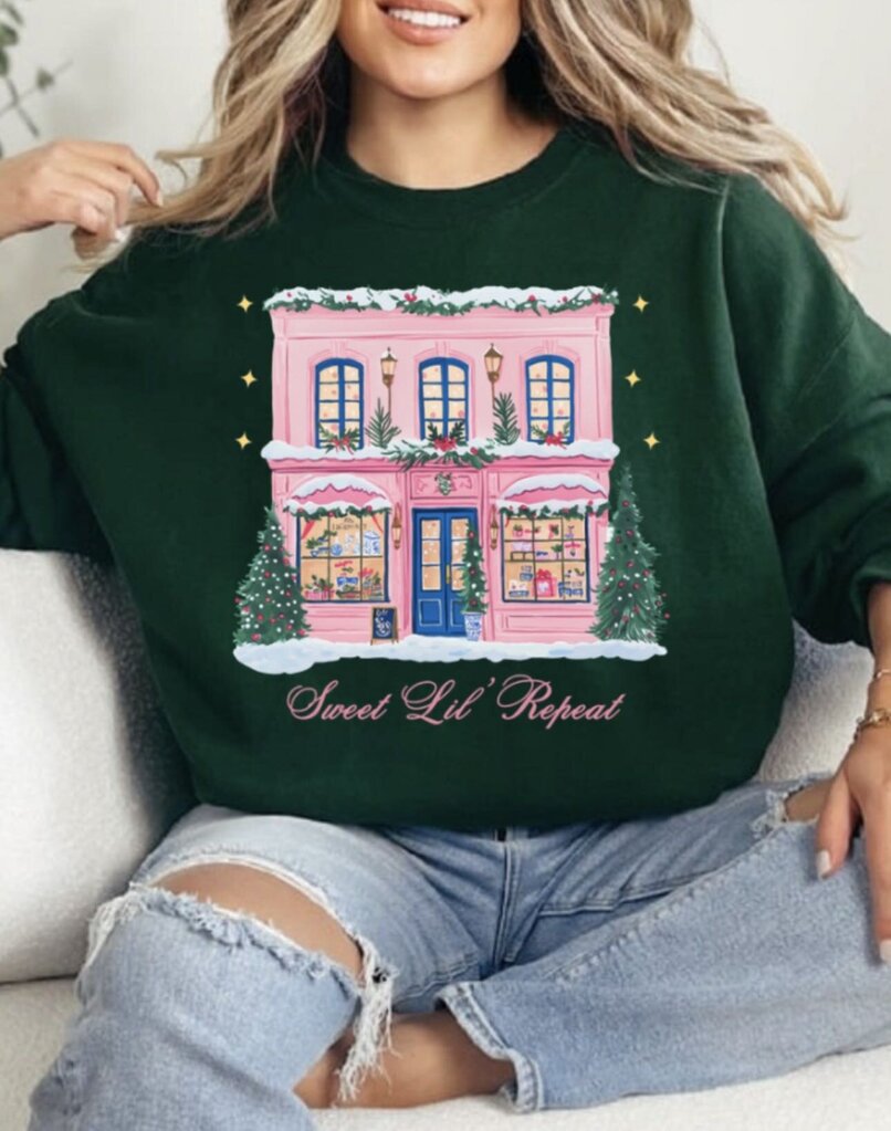 GILDAN,SLR HOLIDAY CREWNECK SWEATER ,Green,L