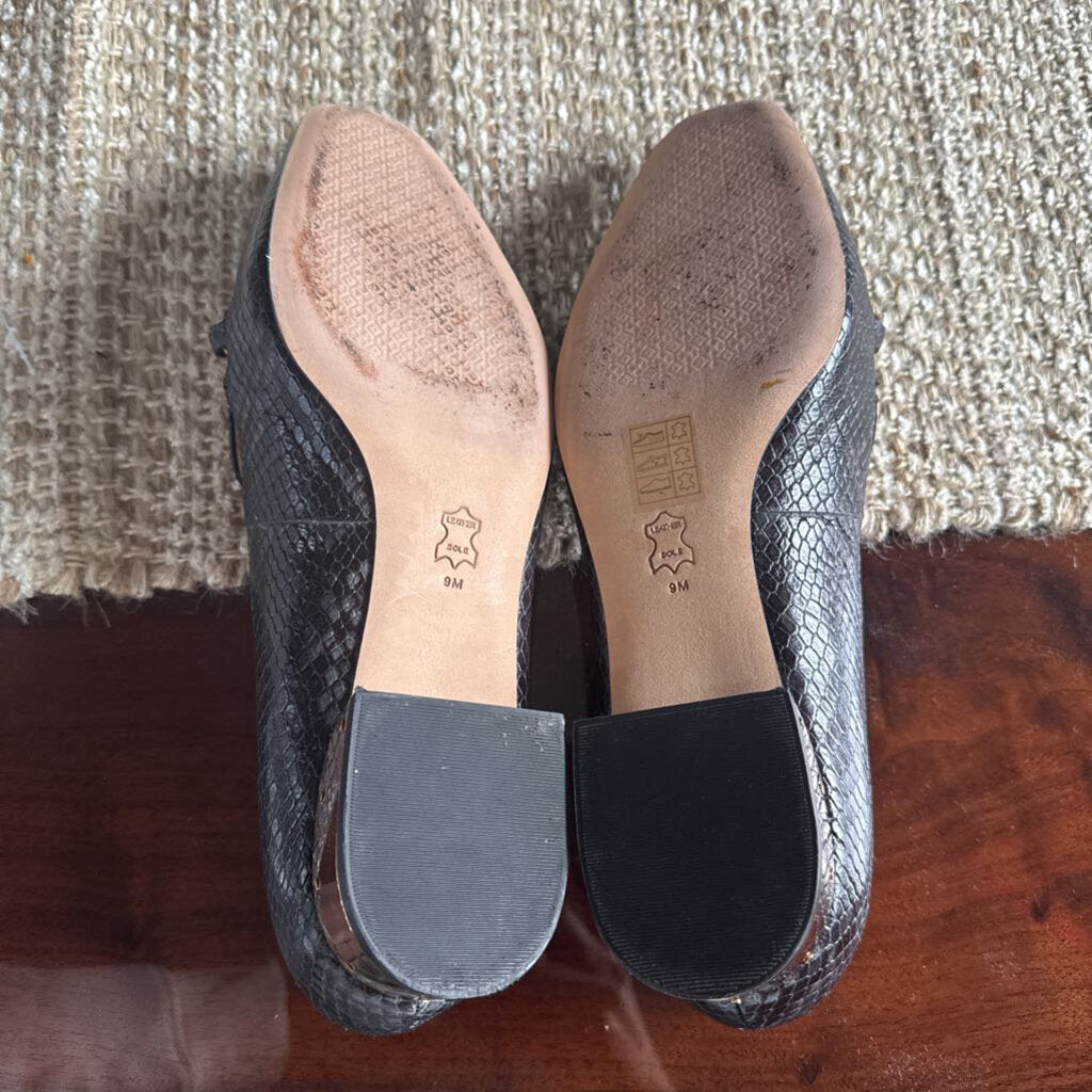 TORY BURCH,TB Buckle loafer ,Black gold,9