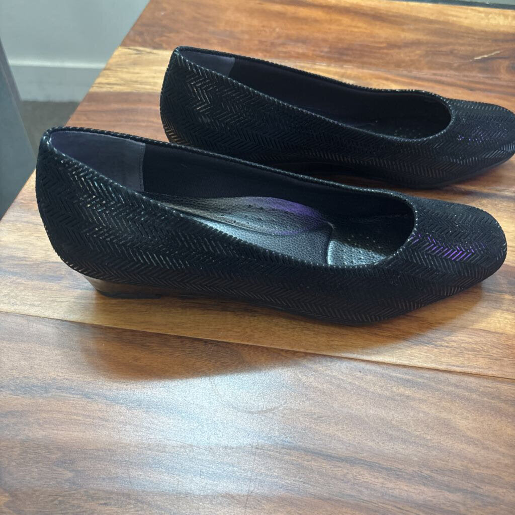 TROTTER,SLIP ON LEATHER,BLK,9M