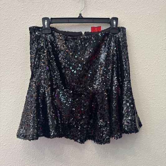 L & B,SEQ SHORT SKIRT ,BLK ,L