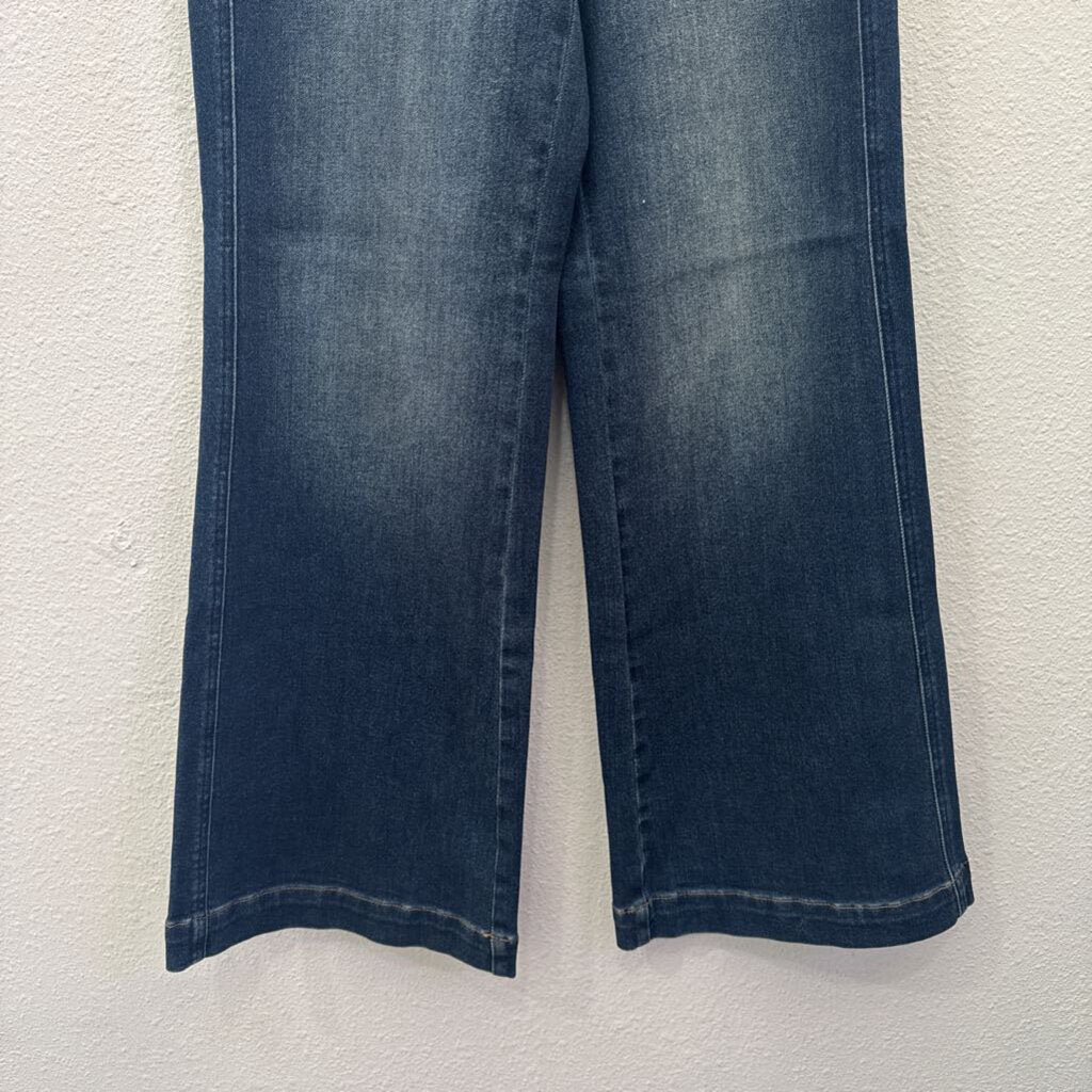 JUDY BLUE,NWT WIDELEG DENIM ,BLUE,5/27