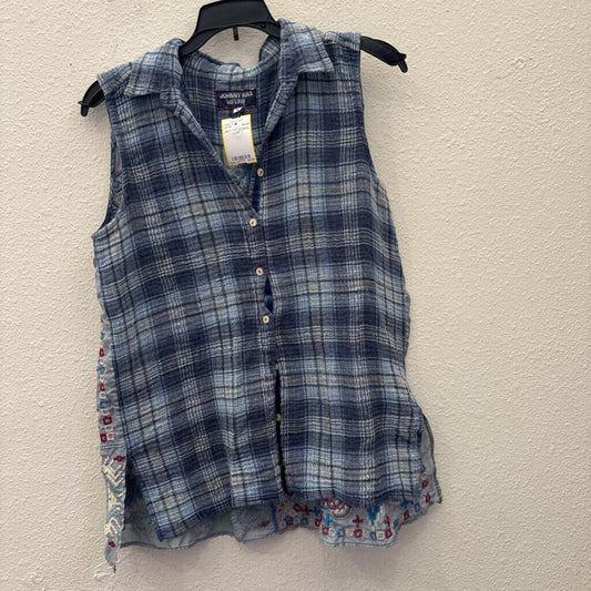 JW PLAID FLORAL TOP