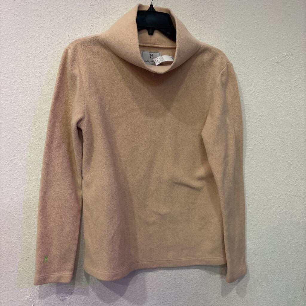 DUDLEY STEPHENS,DS FLEECE PULLOVER RETAIL $158 ,PEACH ,M