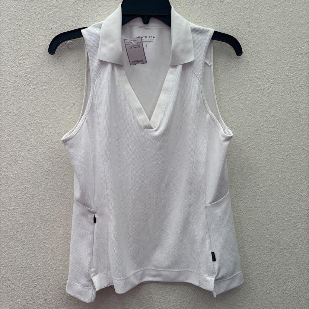 ATHLETA,ACTIVE TANK TOP ,WHT,SP