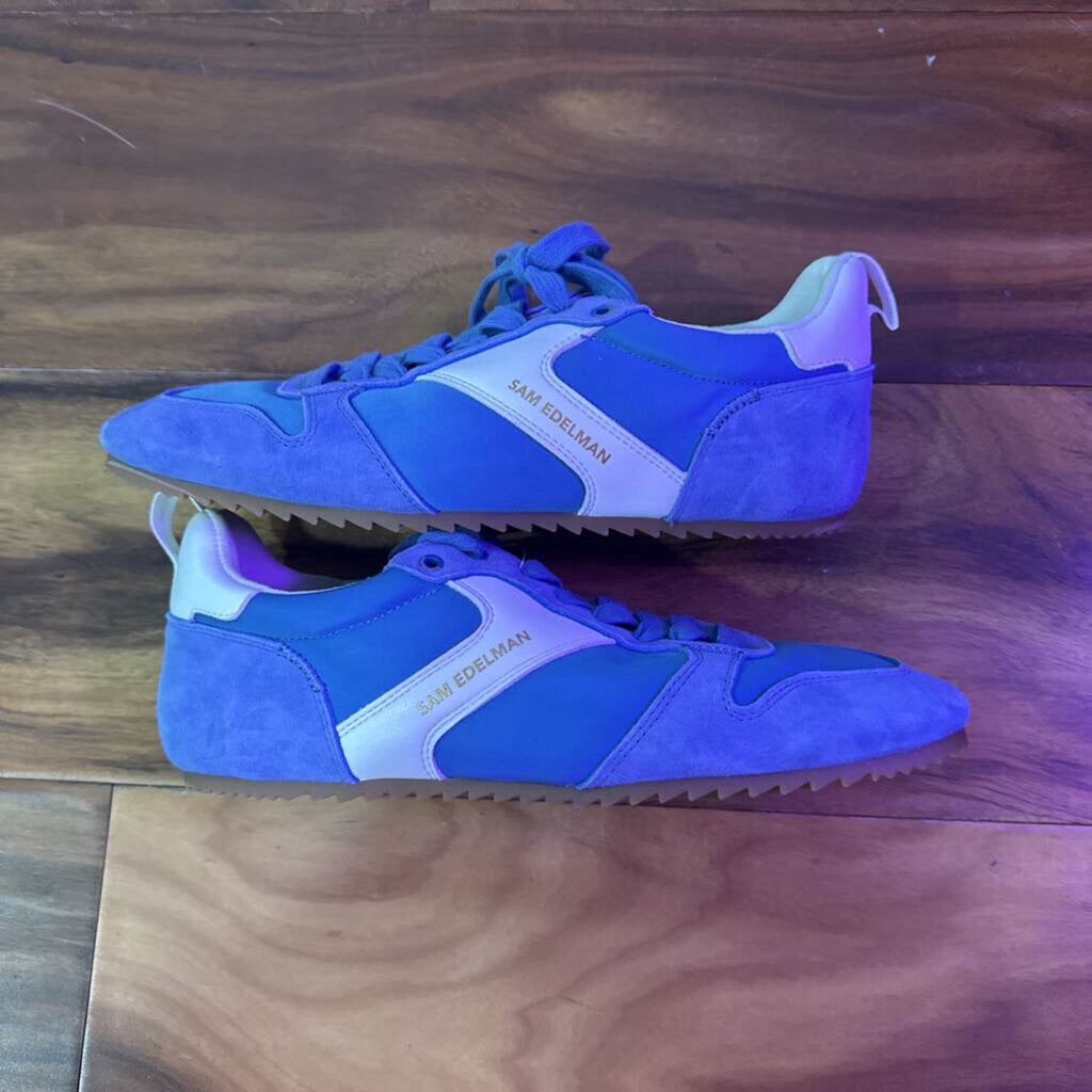 SAM EDELMAN,NEW SE TRENDY SNEAKER ,BLUE,8/8.5