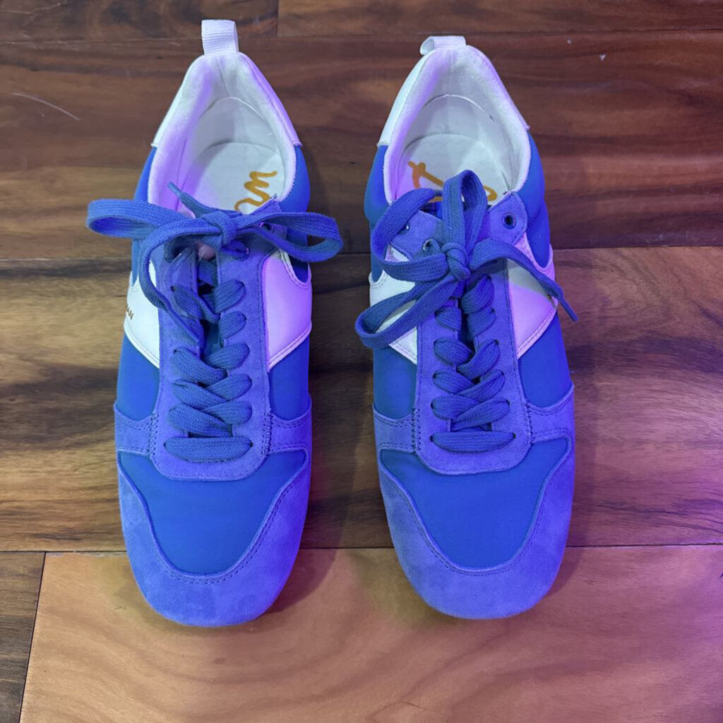 SAM EDELMAN,NEW SE TRENDY SNEAKER ,BLUE,8/8.5