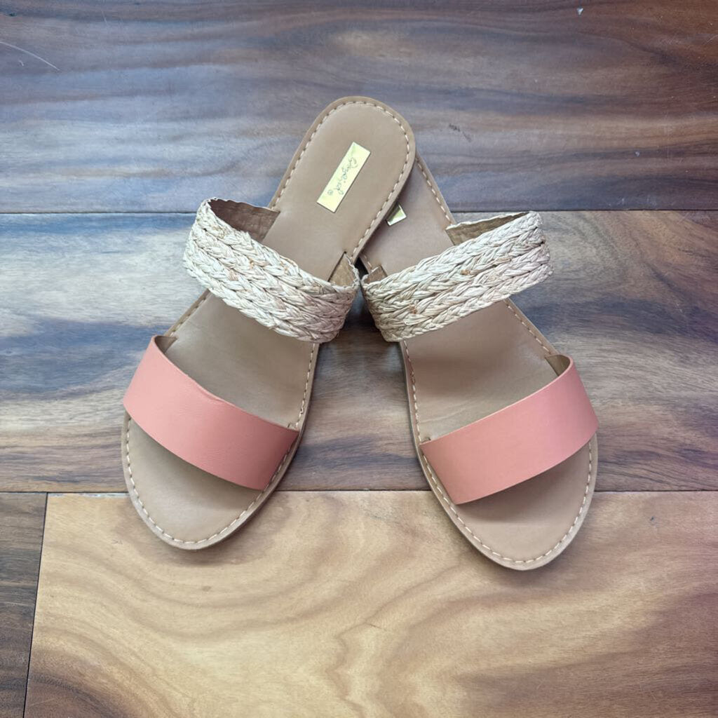 QUPID,SANDALS ,TAN/CAMEL,10