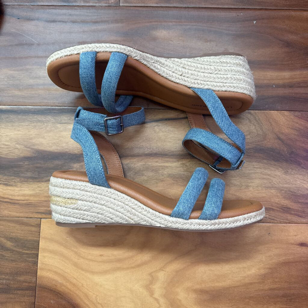 QUPID,NEW WEDGE SANDAL ,TAN/CAMEL,10