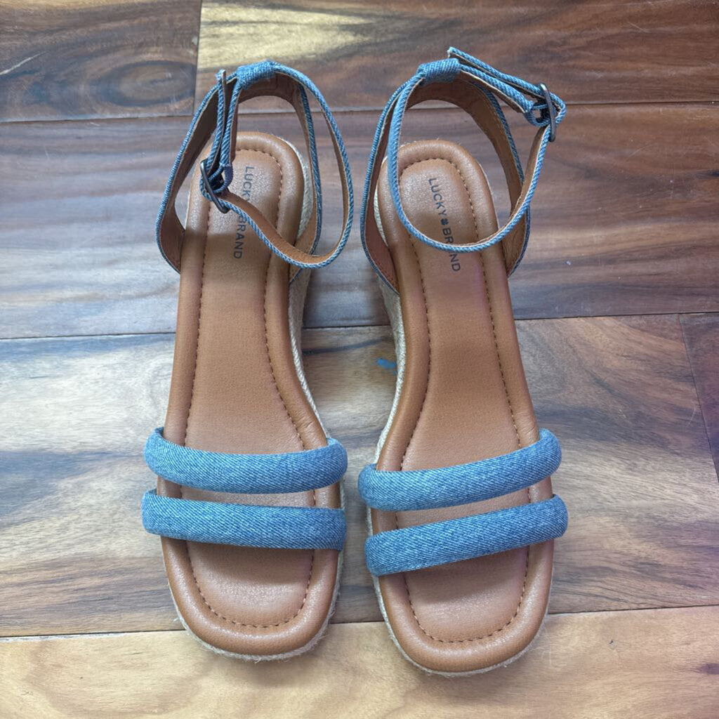 QUPID,NEW WEDGE SANDAL ,TAN/CAMEL,10