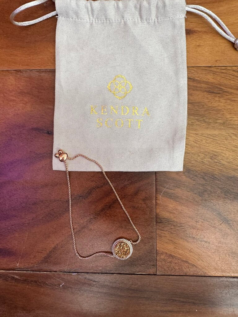 PAJ COLLECTION,GLITTER PENDANT BRAC,ROSE GOLD