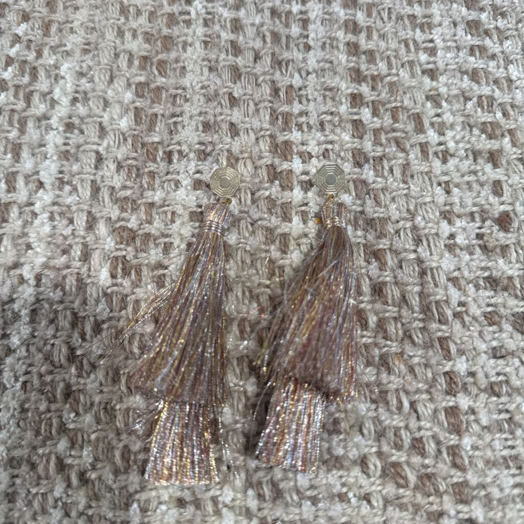NO LABEL,Tassel Earring ,Gold silver