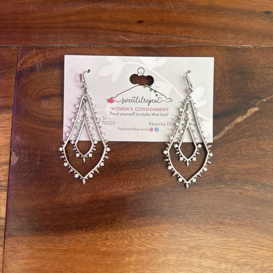 KENDRA SCOTT,KS ALICE DROP PENDANT EARRING ,SILVER