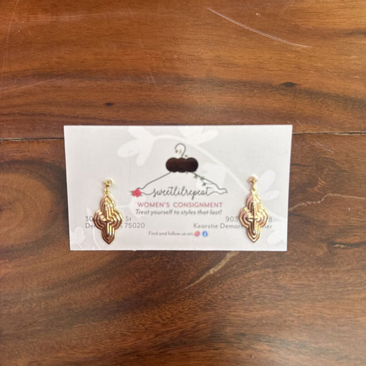 KENDRA SCOTT,KS SM PENDANT EARRING ,GOLD