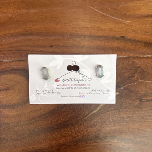 KENDRA SCOTT,KS SM PENDANT EARRING ,GRY