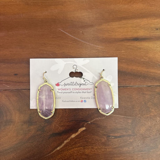 KENDRA SCOTT,KS PENDANT EARRING,PUR GOLD