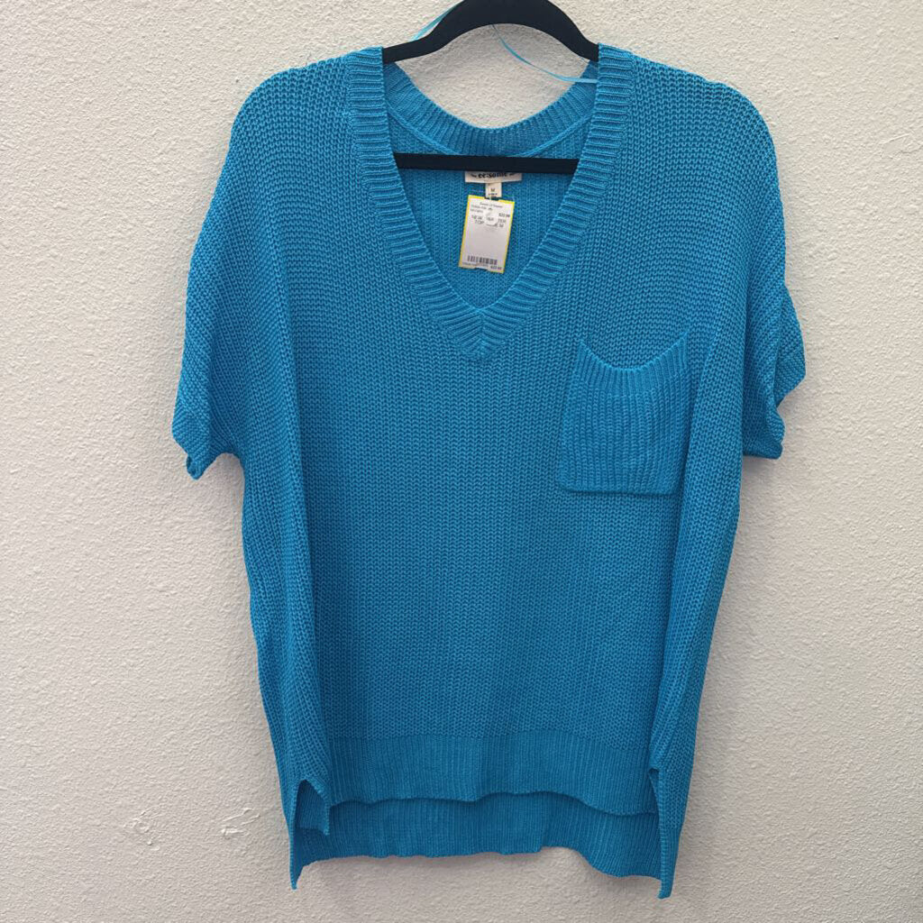EE:SOME,NEW SWEATER TOP ,BLUE,M