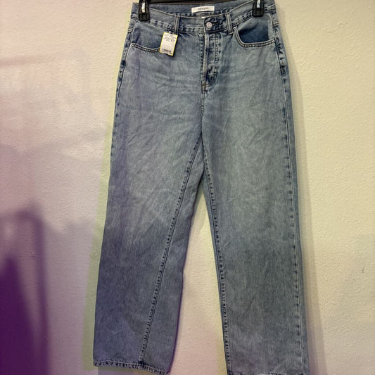 ZENANA,DENIM BAGGY STRAIGHT JEANS,BLUE ,29