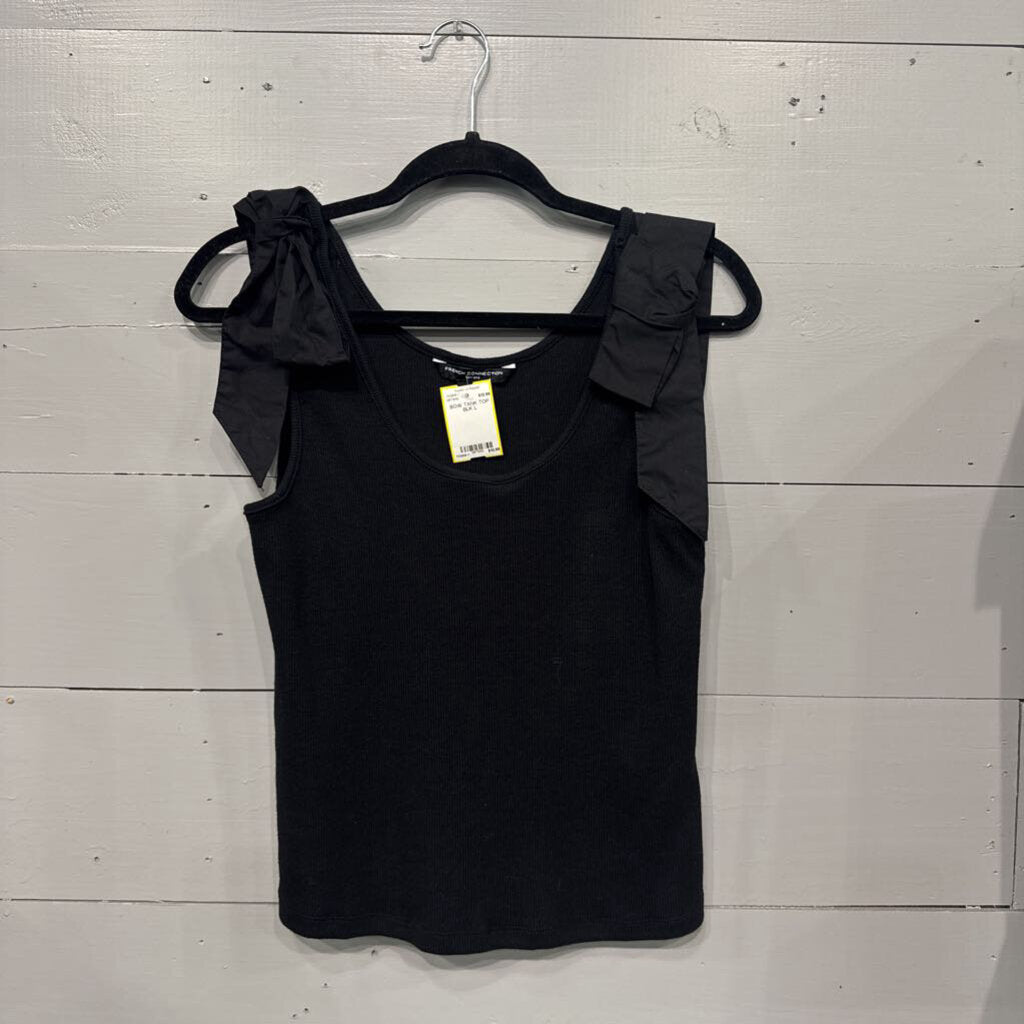 FRENCH CONNECTION,BOW TANK TOP,BLK,L
