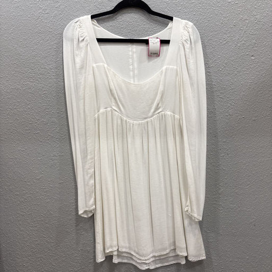 FLOWY DRESS ,WHT,S