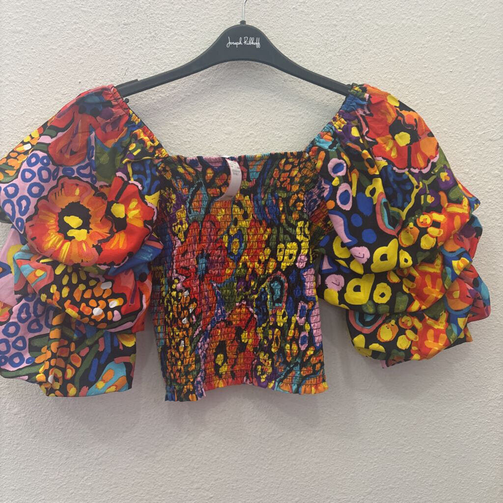 LIVE 4 TRUTH BY ANTHROPOLOGIE,SCRUNCH PUFF TOP,MULTI ,S