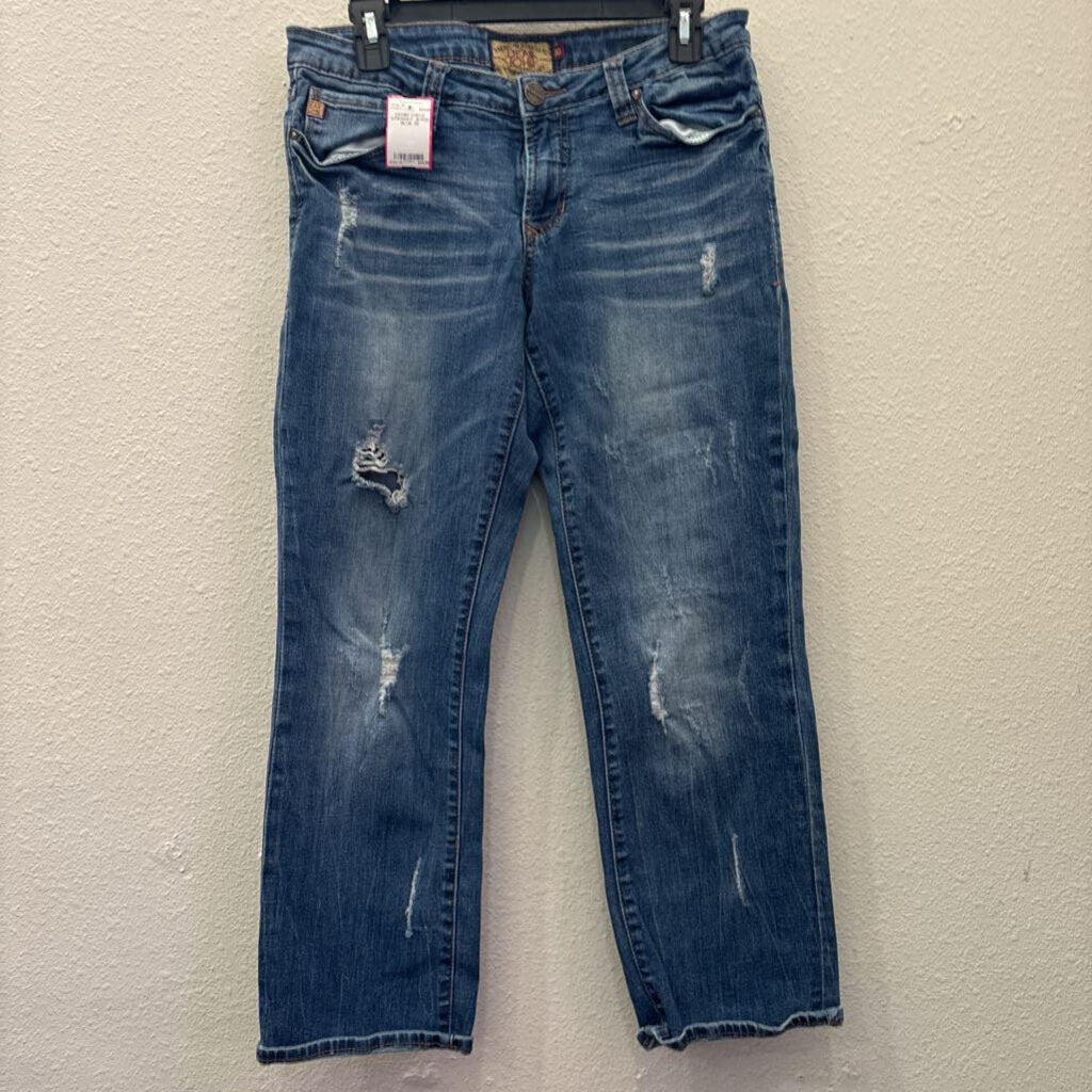 DEAR JOHN,DENIM ANKLE STRAIGHT JEANS ,BLUE,30