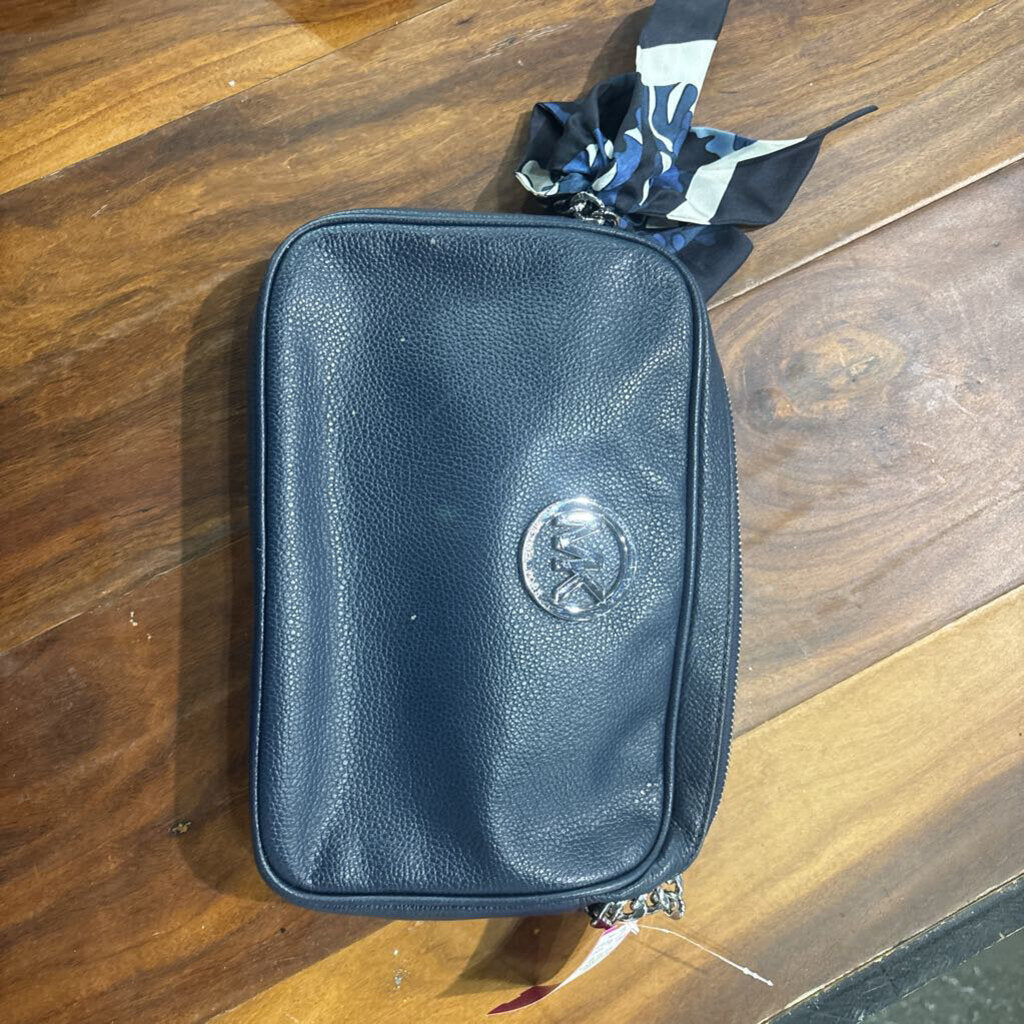 MICHEAL KORS,MK FULTON CROSSBODY BAG ,NAVY