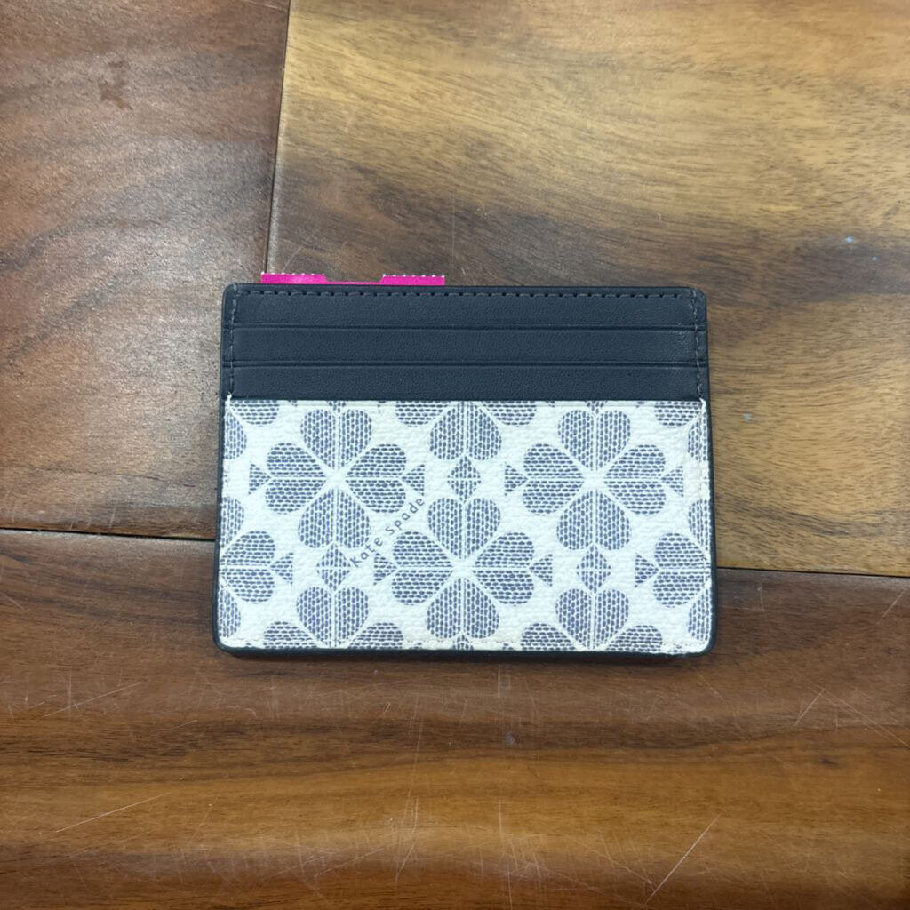 KATE SPADE,KS FLORAL CC WALLET ,BLUE WHITE